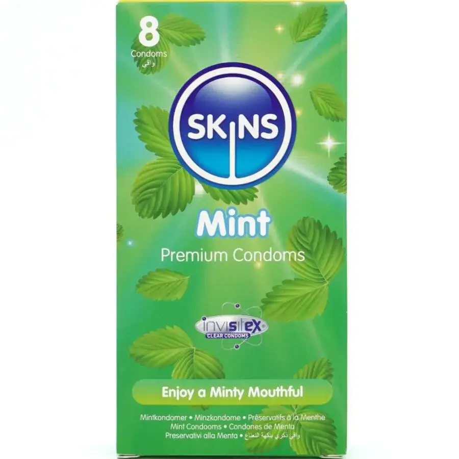 8 Preservativi alla Menta ‘MINT’ SKINS