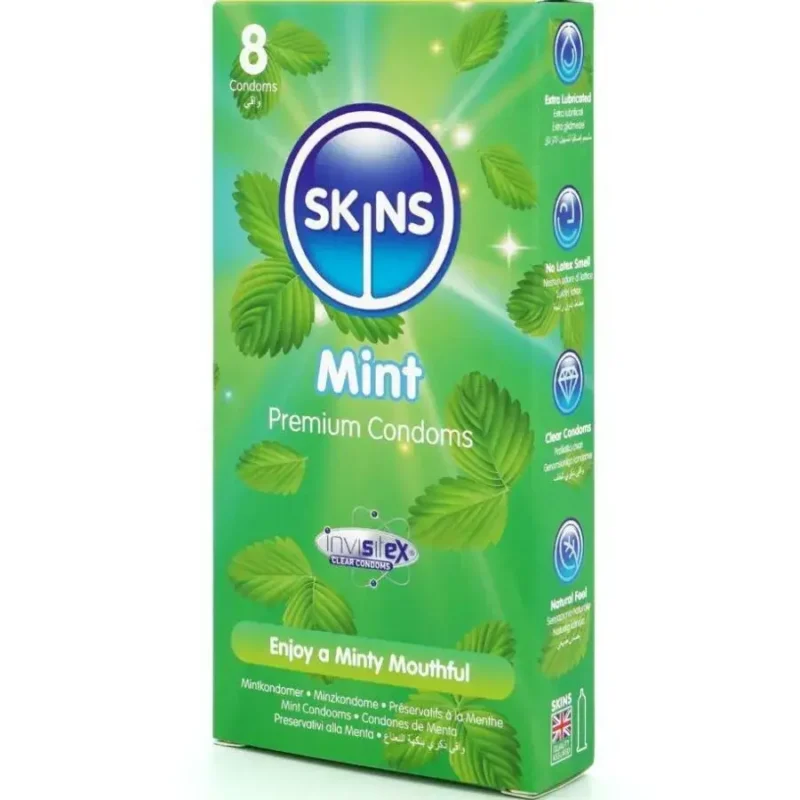 8 Preservativi alla Menta ‘MINT’ SKINS