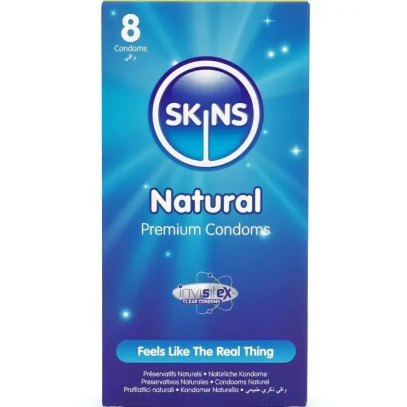 8 Preservativi ‘Natural’ SKINS