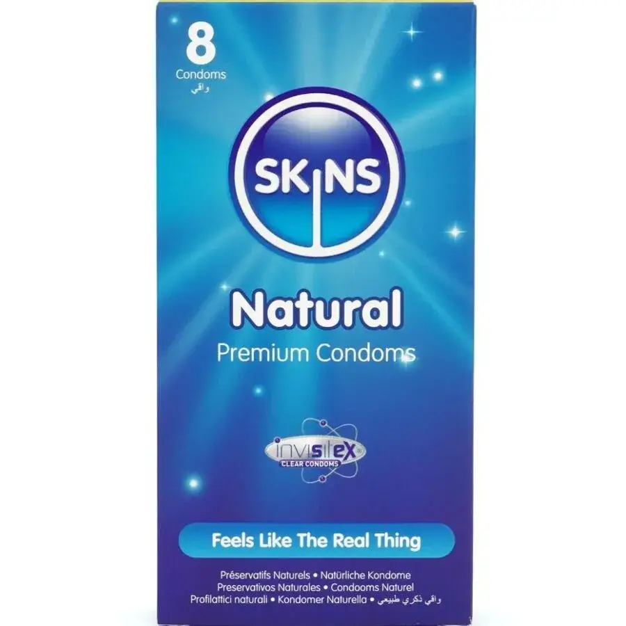 8 Preservativi ‘Natural’ SKINS