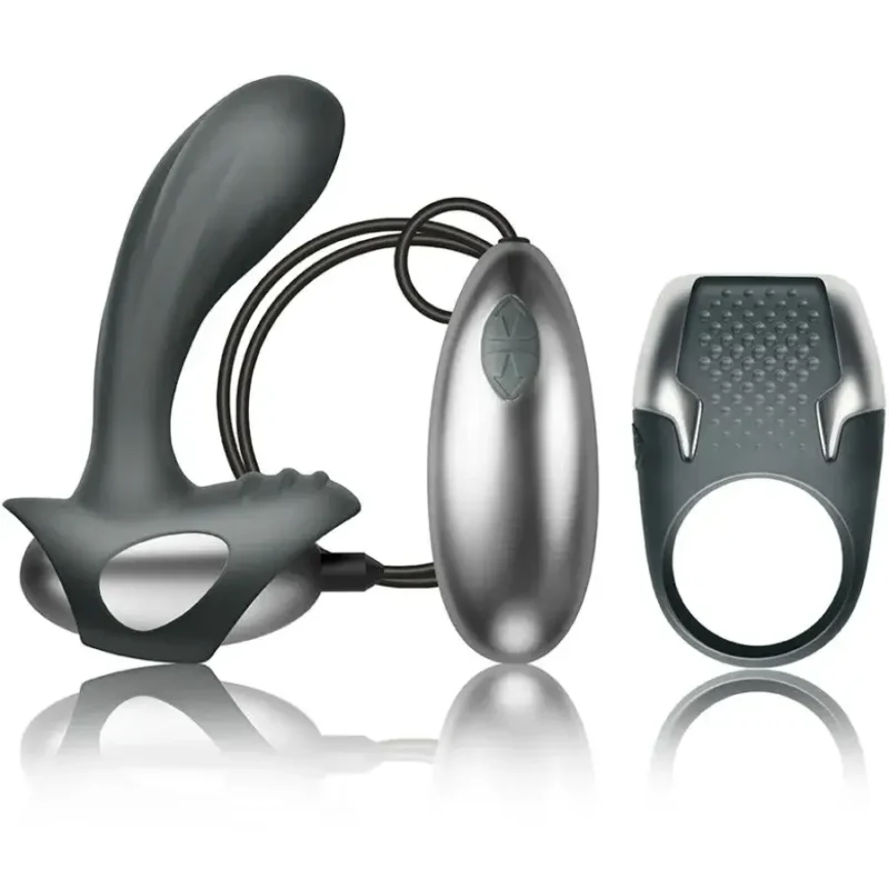 Anello per il pene + Stimolatore prostatico con telecomando CLIMAXIMUM