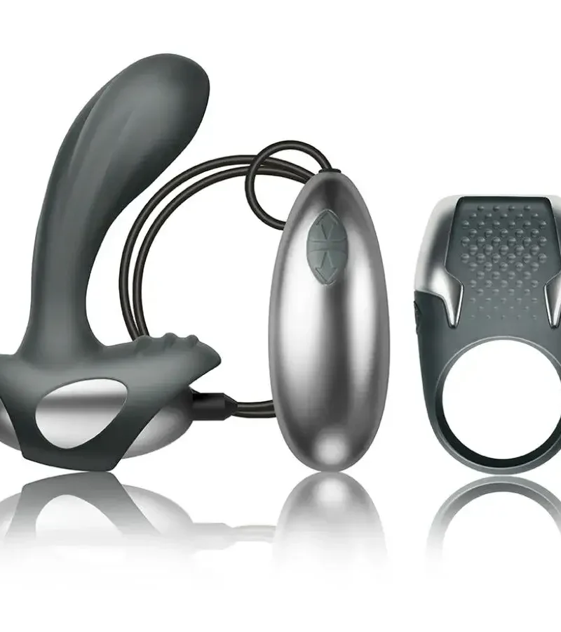 Anello per il pene + Stimolatore prostatico con telecomando CLIMAXIMUM
