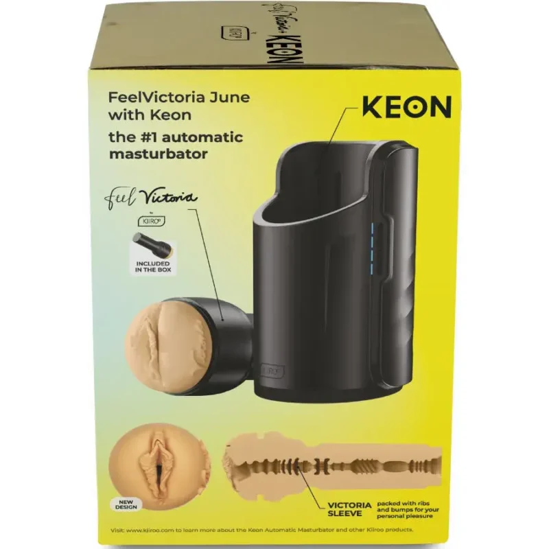 Masturbatore automatico KEON KIIROO con la vagina di Victoria June