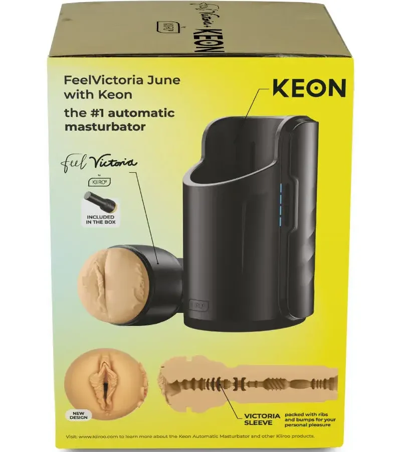 Masturbatore automatico KEON KIIROO con la vagina di Victoria June