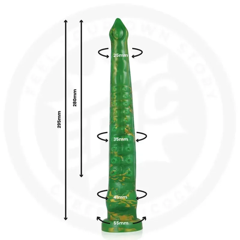 Maxi Dildo verde monsters fantasy da 29,5 cm ‘HYLOS FLASH’ EPIC