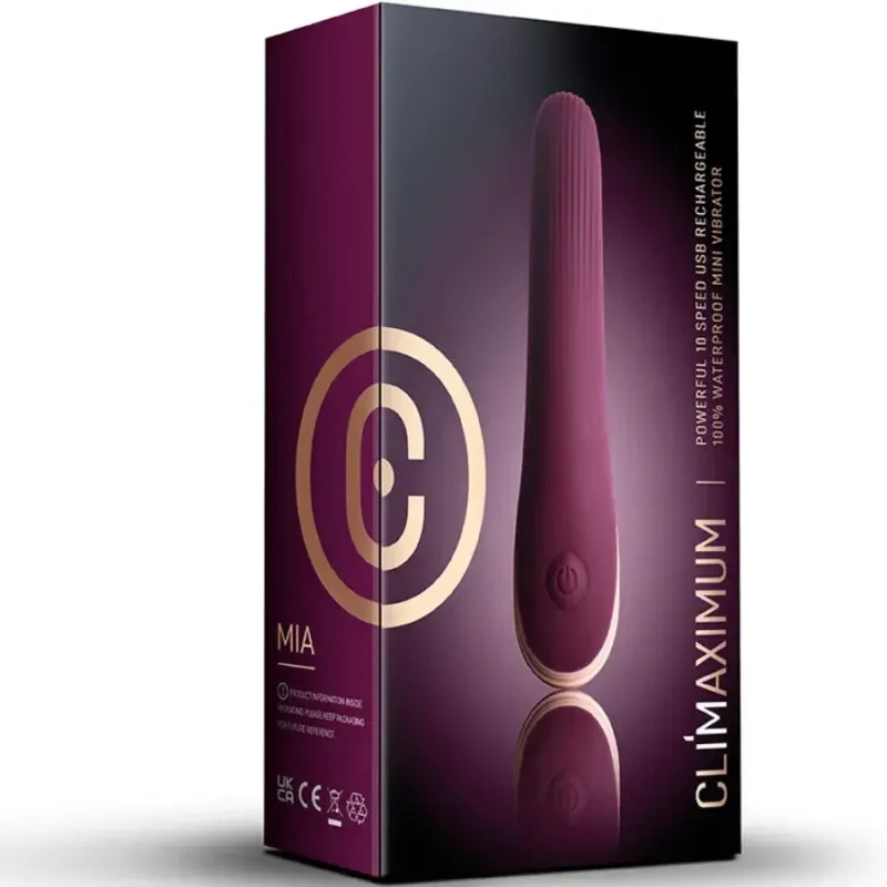 Vibratore discreto da 13 cm ricaricabile ‘MIA’ CLIMAXIMUM