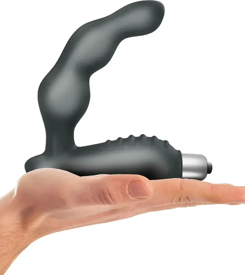 Vibratore prostatico con nervature stimolanti per il perineo ‘VILLO’ CLIMAXIMUM