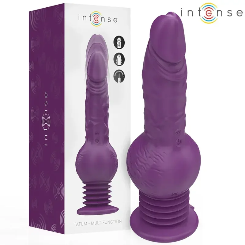 Vibratore a spinta ricaricabile con ventosa ‘TATUM’ INTENSE