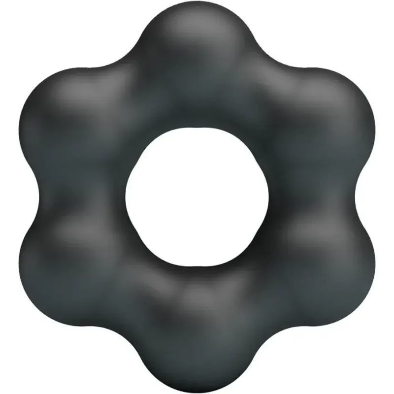 Anello per il pene in silicone nero ‘Clauzell’ CRAZY BULL
