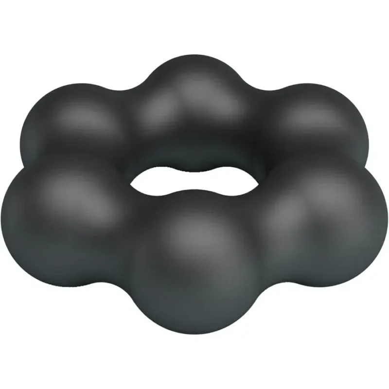 Anello per il pene in silicone nero ‘Clauzell’ CRAZY BULL