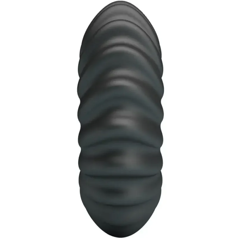 Anello per pene in silicone nero ‘Fitz’ CRAZY BULL