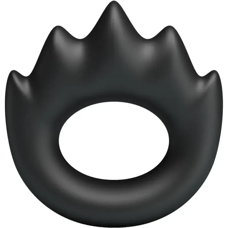 Anello per pene in silicone nero ‘Habert’ CRAZY BULL