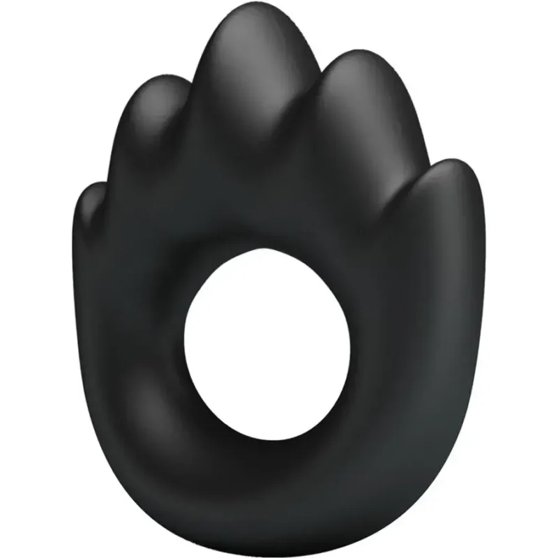 Anello per pene in silicone nero ‘Habert’ CRAZY BULL