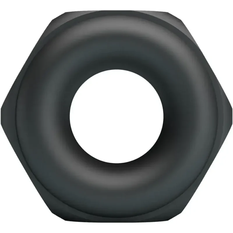 Anello per pene in silicone nero ‘Jarvius’ CRAZY BULL