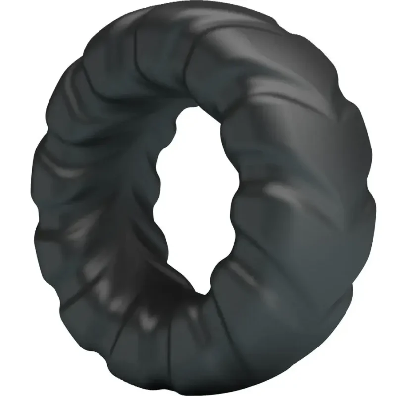 Anello per pene in silicone nero ‘Jerico’ CRAZY BULL