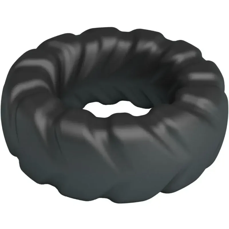 Anello per pene in silicone nero ‘Jerico’ CRAZY BULL