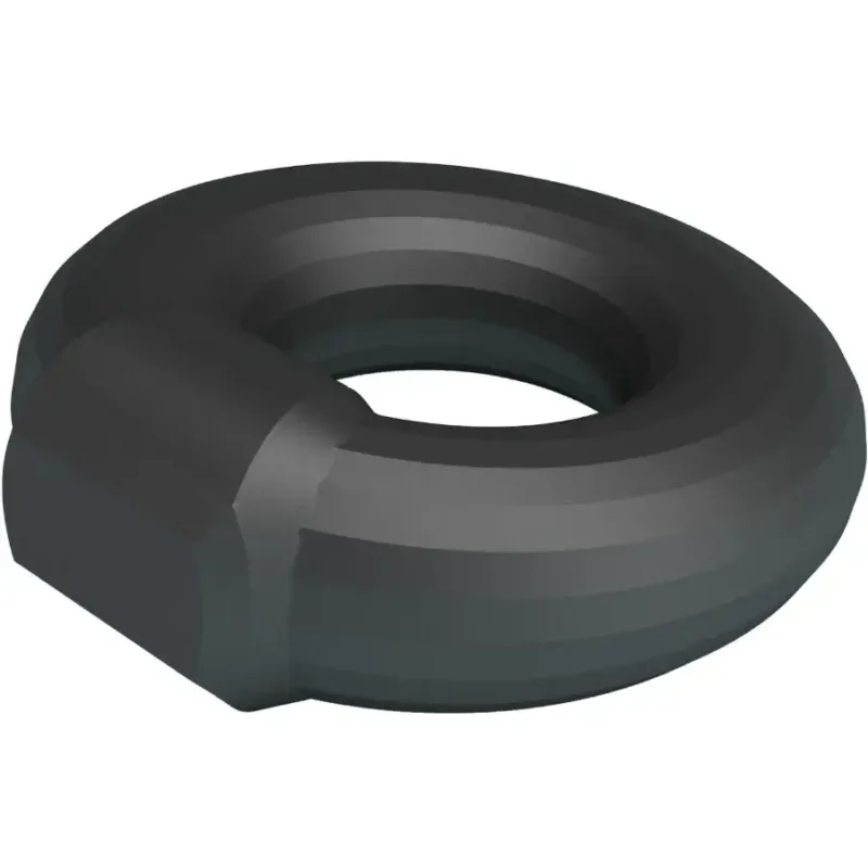 Anello per il pene in silicone nero ‘Kayke’ CRAZY BULL