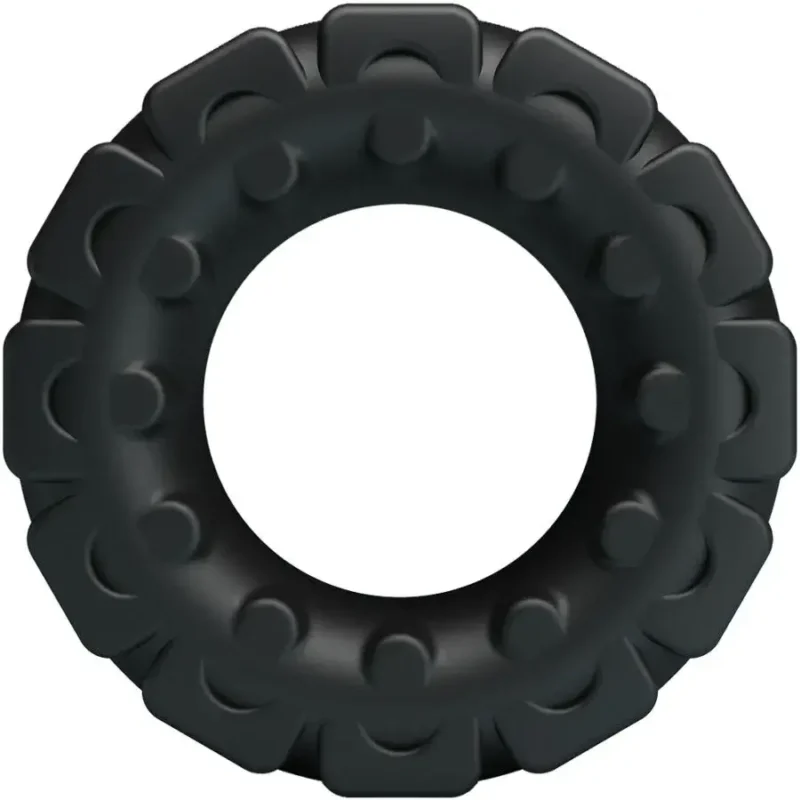 Anello per il pene in silicone nero ‘Laiden’ CRAZY BULL