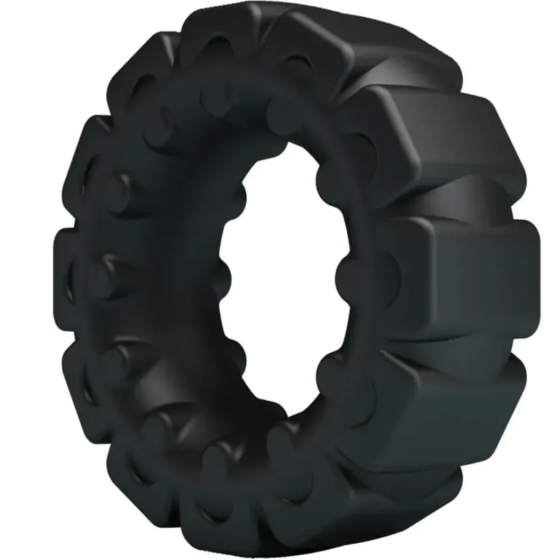 Anello per il pene in silicone nero ‘Laiden’ CRAZY BULL