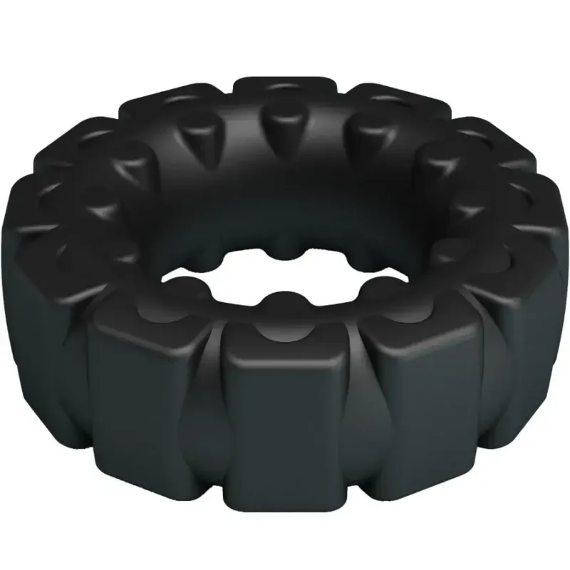 Anello per il pene in silicone nero ‘Laiden’ CRAZY BULL
