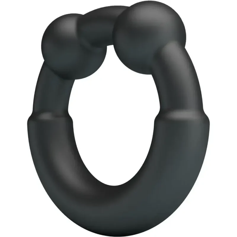 Anello per il pene in silicone nero ‘Meco’ CRAZY BULL