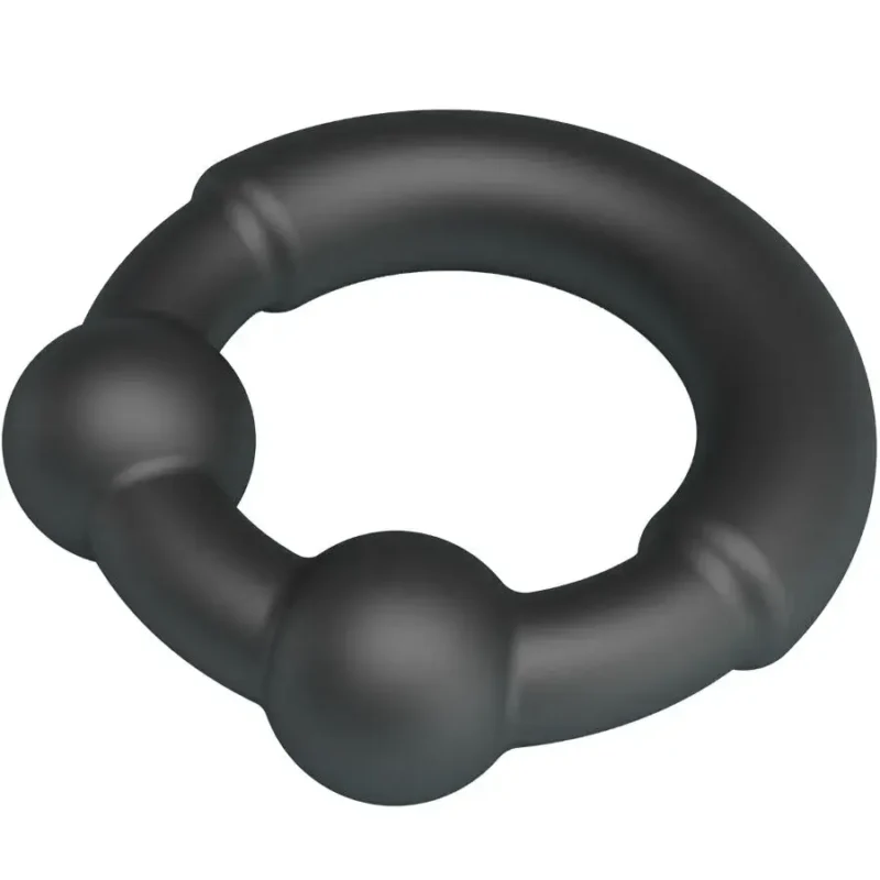 Anello per il pene in silicone nero ‘Meco’ CRAZY BULL
