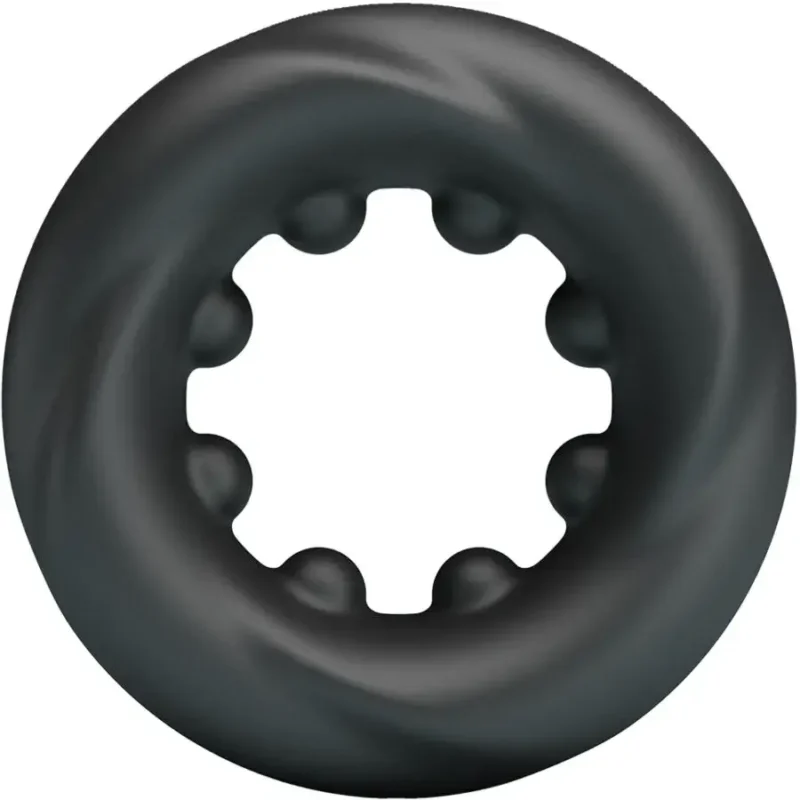Anello per il pene in silicone nero ‘Daquez’ CRAZY BULL