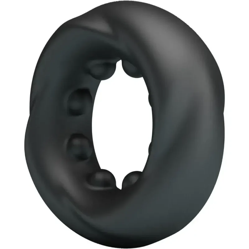 Anello per il pene in silicone nero ‘Daquez’ CRAZY BULL
