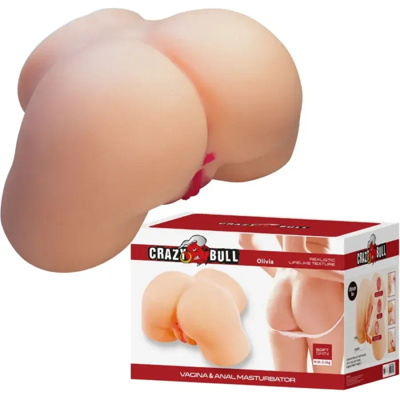 Masturbatore a pecorina con vagina e ano ‘Olivia’ CRAZY BULL