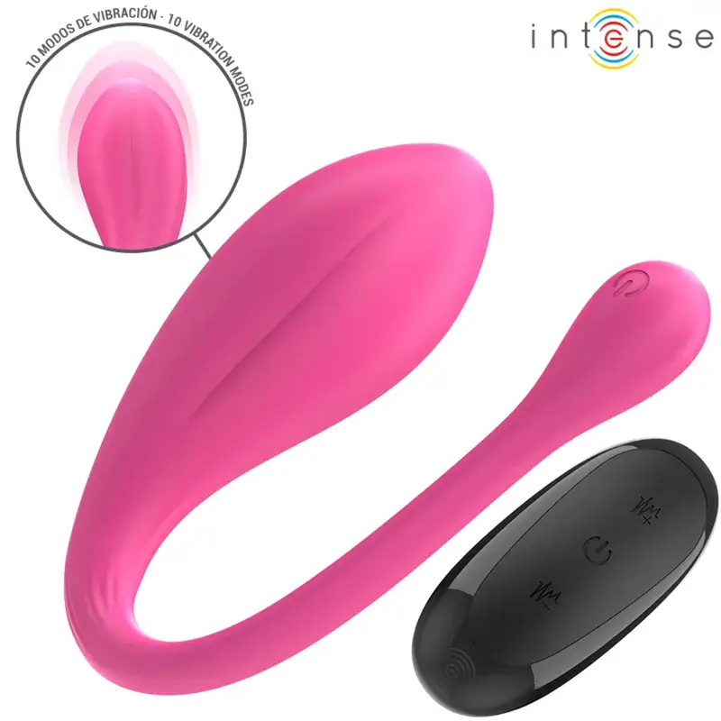 Ovetto vibrante rosa ricaricabile con telecomando ‘JANICE’ INTENSE
