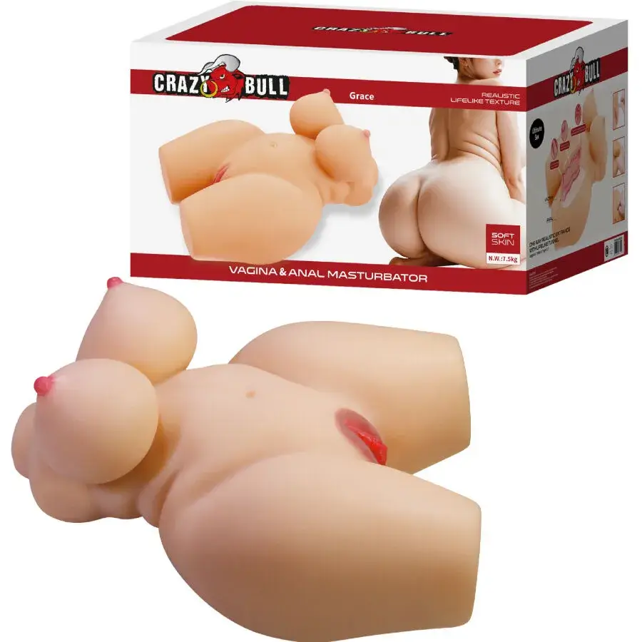 Torso femminile realistico con vagina e ano ‘GRACE’ CRAZY BULL