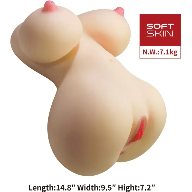 Torso realistico femminile con vagina e ano ‘Fiona’ CRAZY BULL