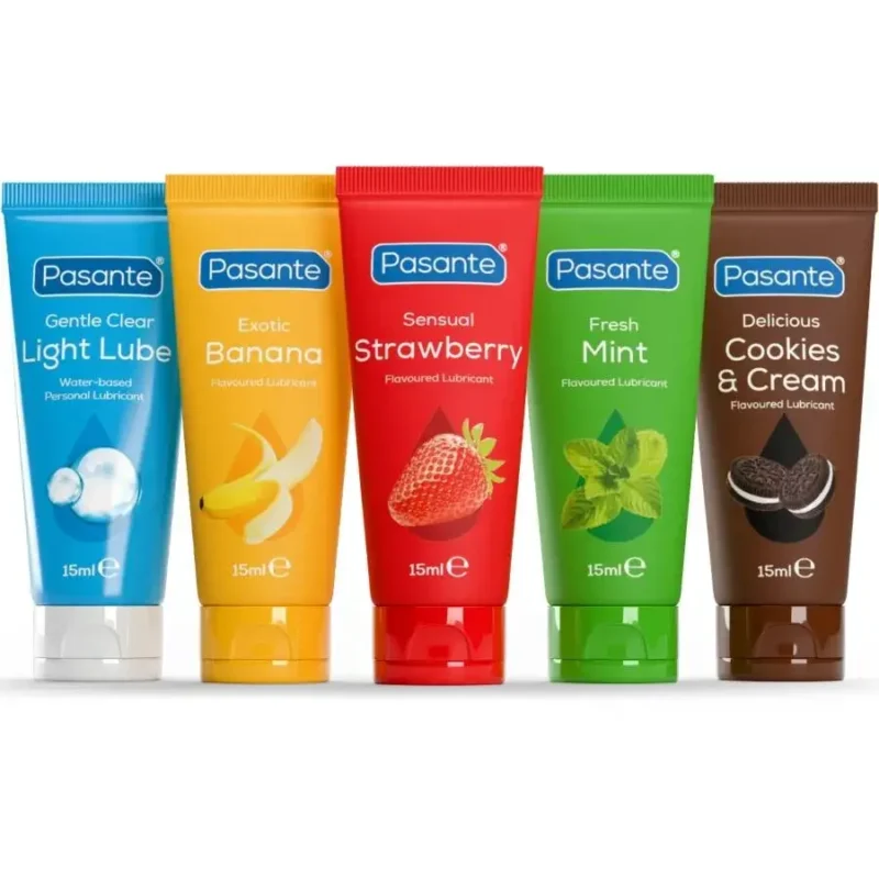 5 Lubrificanti aromatizzati assortiti da 15 ml PASANTE