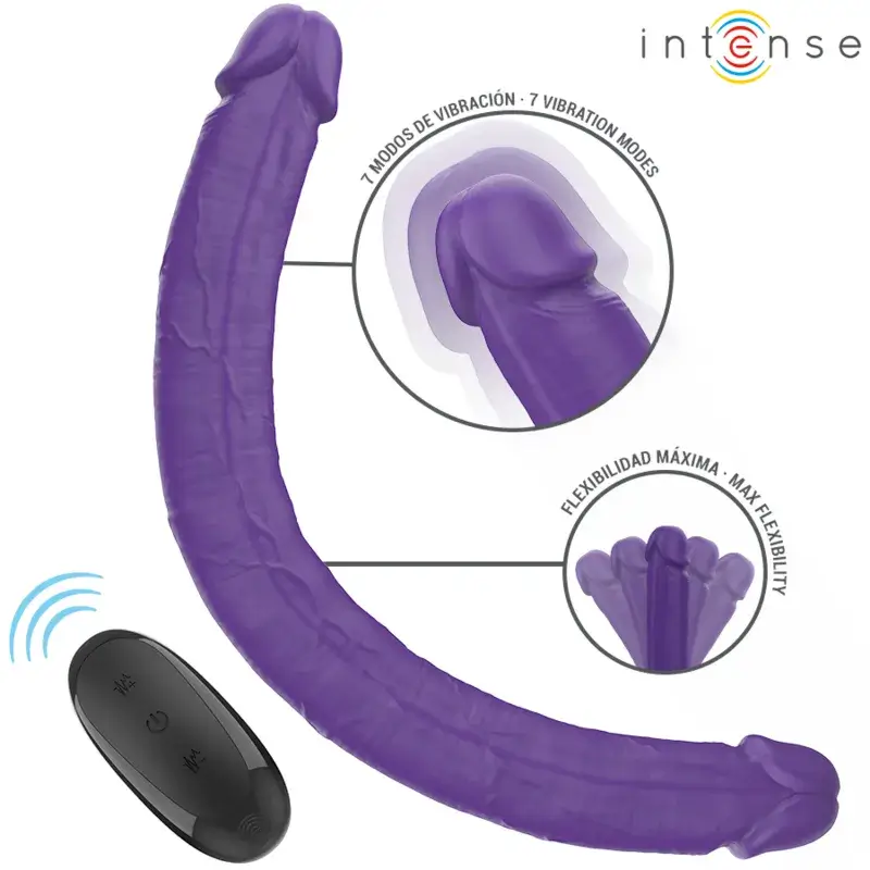 Dildo vibrante doppio da 40 cm con telecomando ‘GUNTER’ INTENSE
