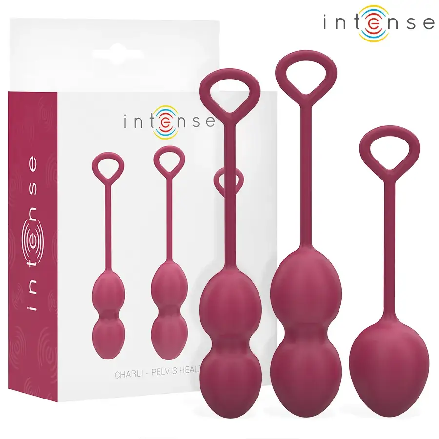 Kit palline di Kegel bordeaux ‘CHARLI’ INTENSE