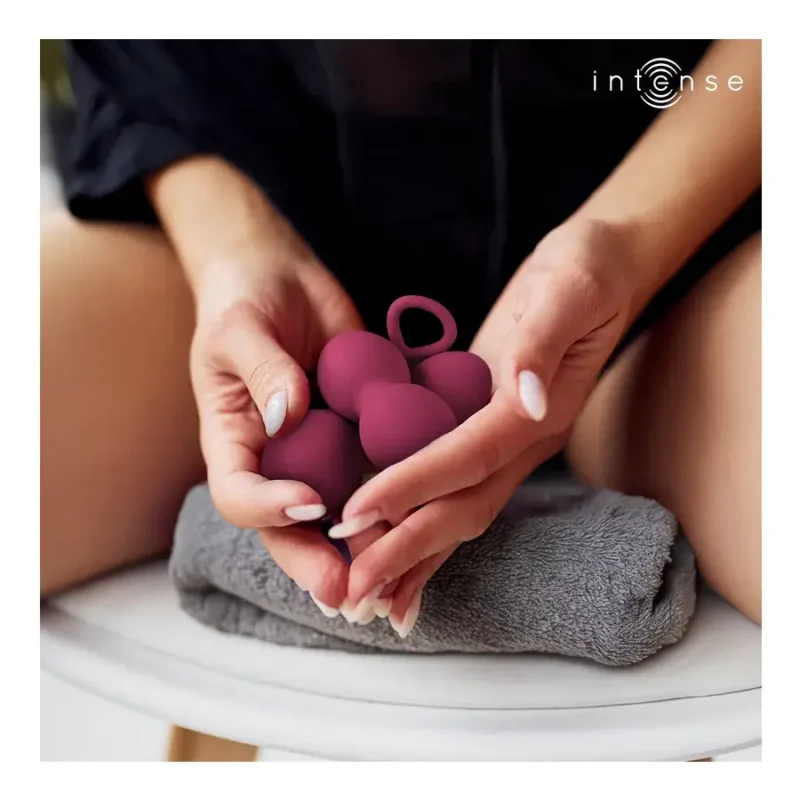 Kit palline di Kegel bordeaux ‘CHARLI’ INTENSE