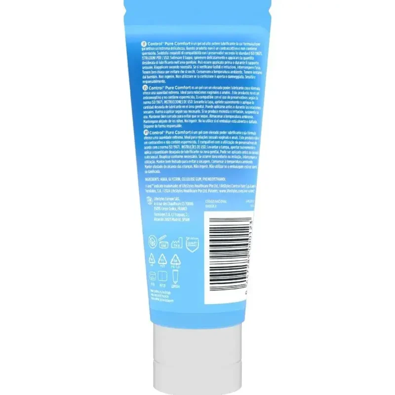 Lubrificante intimo in gel a base d’acqua 80 ml ‘Pure Comfort’ CONTROL