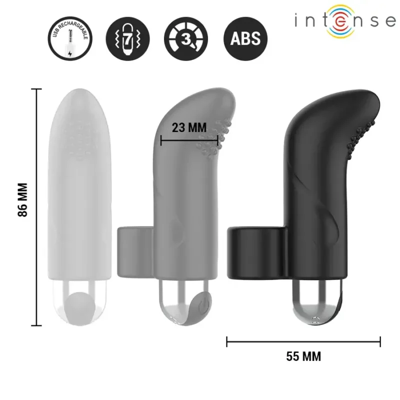 Stimolatore vibrante da dito ricaricabile ‘DAMIANO’ INTENSE