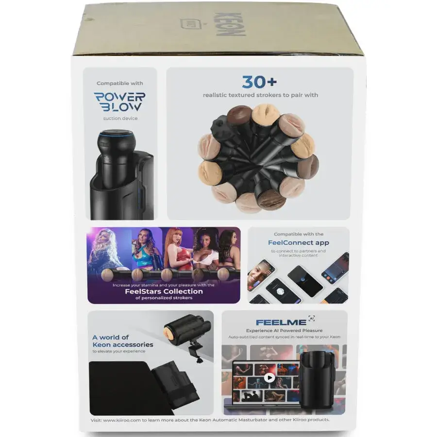 Combo masturbatore automatico + Vagina KEON KIIROO