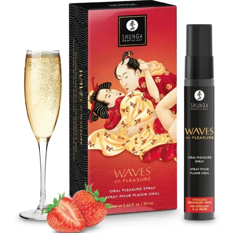 Spray orale alla fragola 20 ml ‘WAVES PLEASURE’ SHUNGA