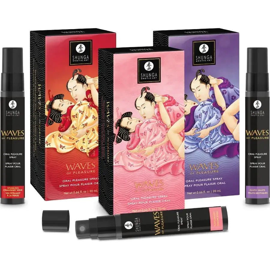 Spray orale alla fragola 20 ml ‘WAVES PLEASURE’ SHUNGA