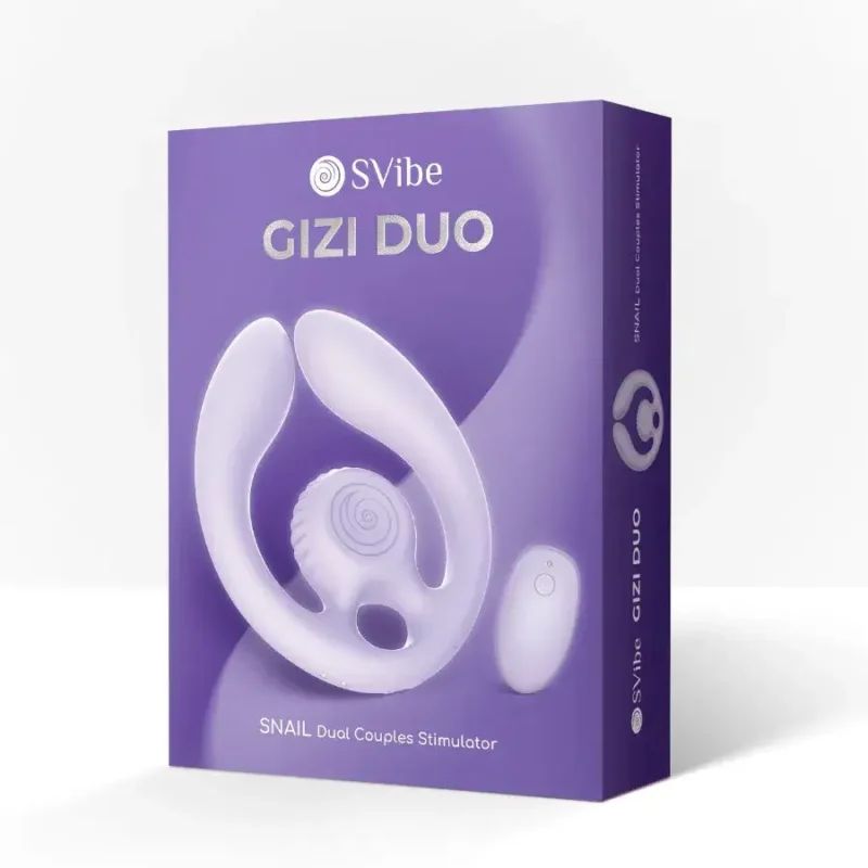 Stimolatore di coppia con telecomando ‘GIZI DUO’ Lilla SVibe