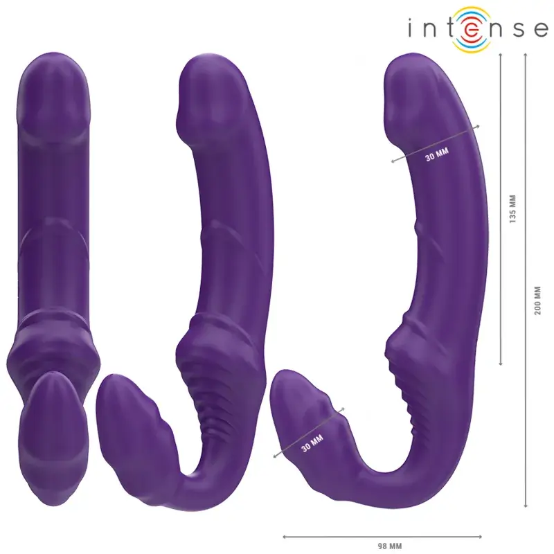 Strapless dildo vibrante da 20 cm con telecomando JILL INTENSE