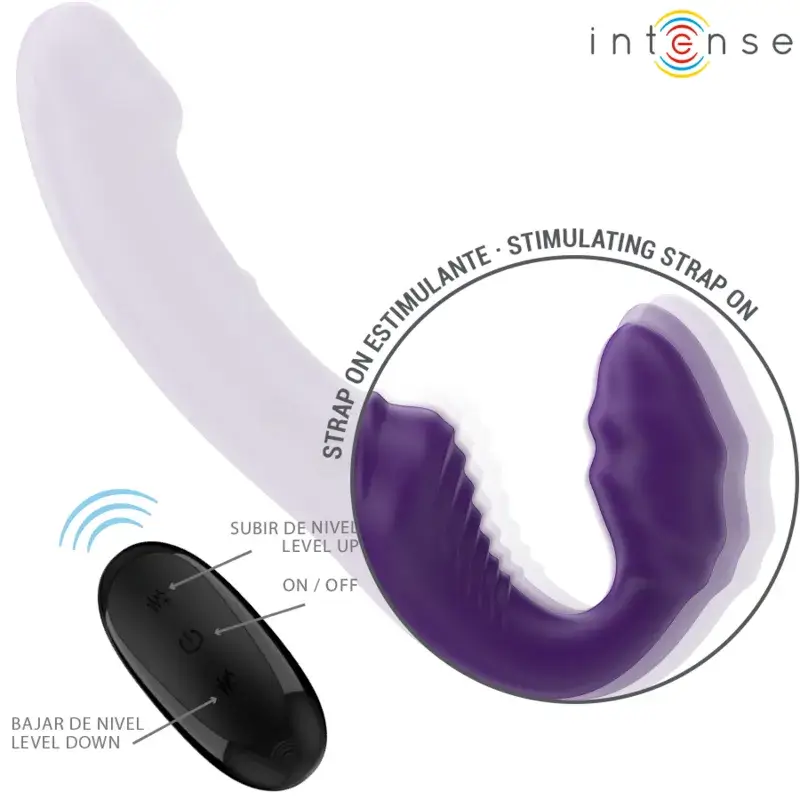 Strapless dildo vibrante da 20 cm con telecomando JILL INTENSE