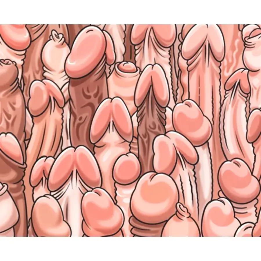 Tappetino per mouse con peni disegnati DIABLO PICANTE