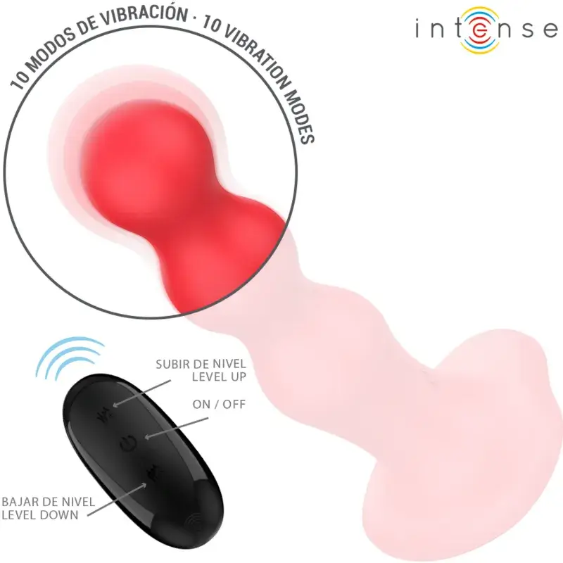 Vibratore da 16 cm ‘a palline’ con ventosa e telecomando CODY INTENSE