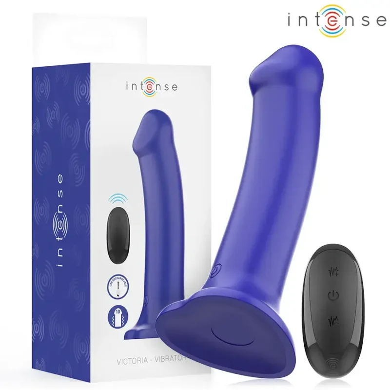 Vibratore da 19,5 cm con ventosa e telecomando VICTORIA INTENSE