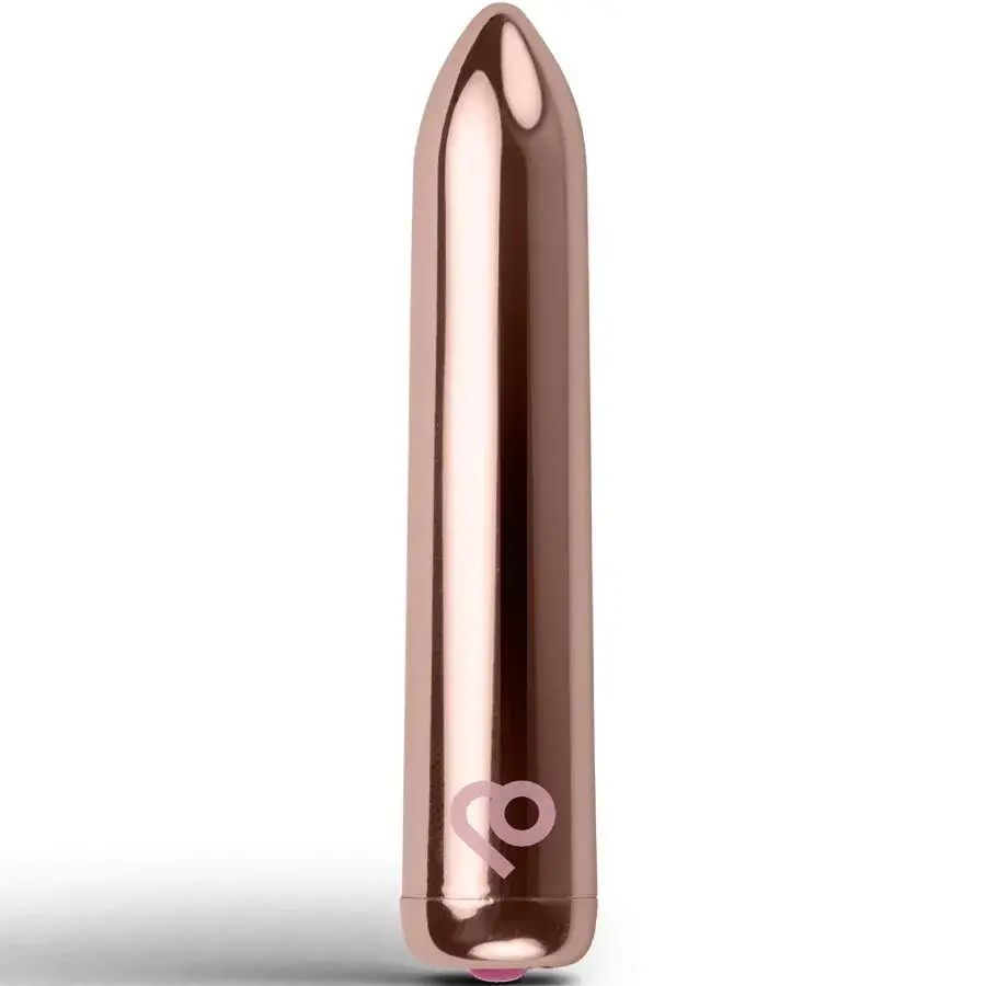 Vibratore bullet ricaricabile oro rosa ROCKS-OFF