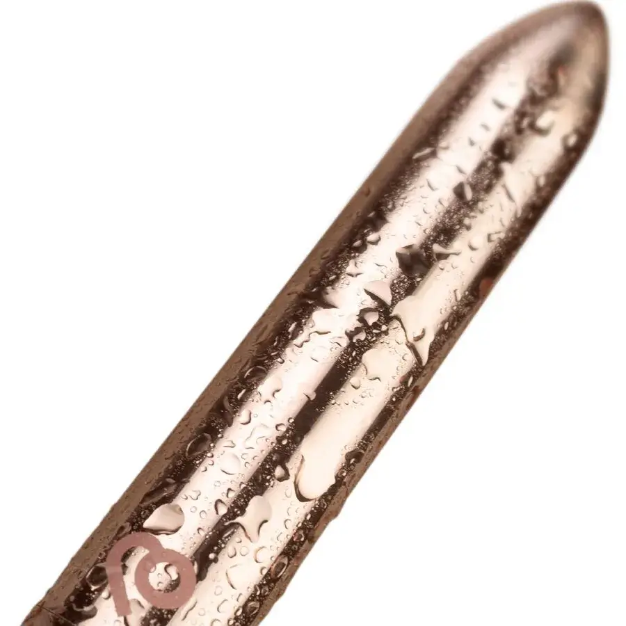 Vibratore bullet ricaricabile oro rosa ROCKS-OFF