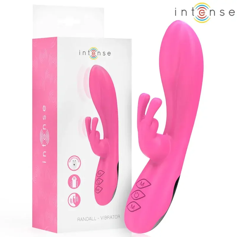 Vibratore rabbit rosa con 10 vibrazioni ‘RANDALL’ INTENSE